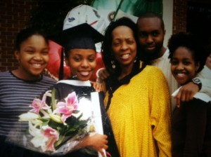 Family celebrating together 