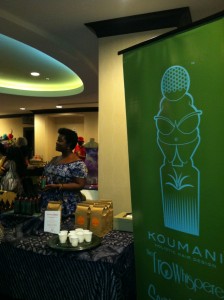 Nailah owner of Koumani Kinks, showcases her new product, "Quench"