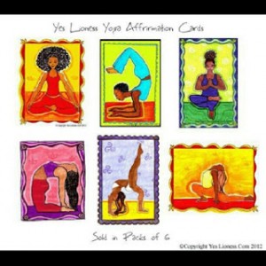 Positive Yoga Affirmation Cards by Yes Lioness